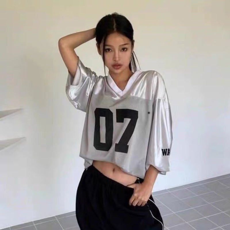 Women's High Street American Half Sleeve Top