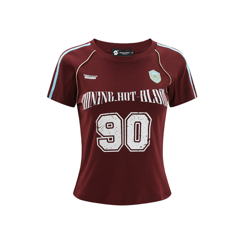 Summer Trendy New Raglan Short-sleeve Top